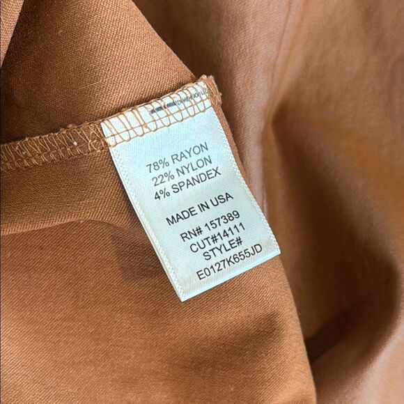 Brown Faux Leather Mini Dress - Picture 4 of 8